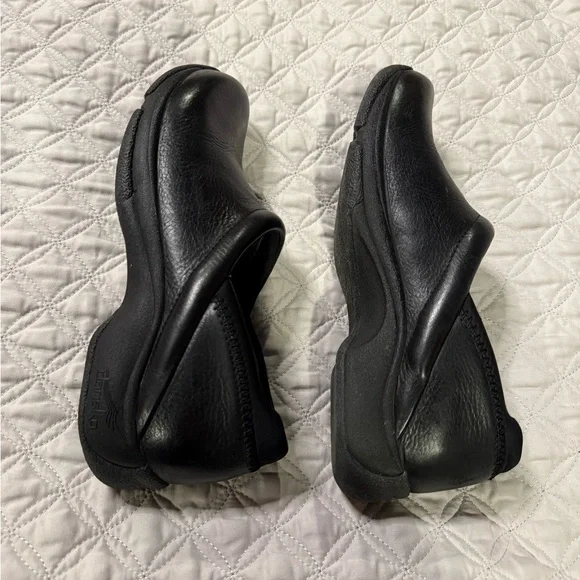 Dansko Black Leather Mules Size 41 / US 10 - Picture 3 of 6